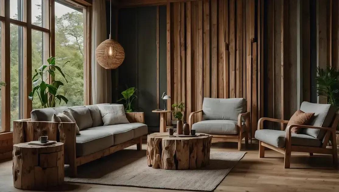 Aparadores rústicos de madeira envelhecida com acabamento queimado