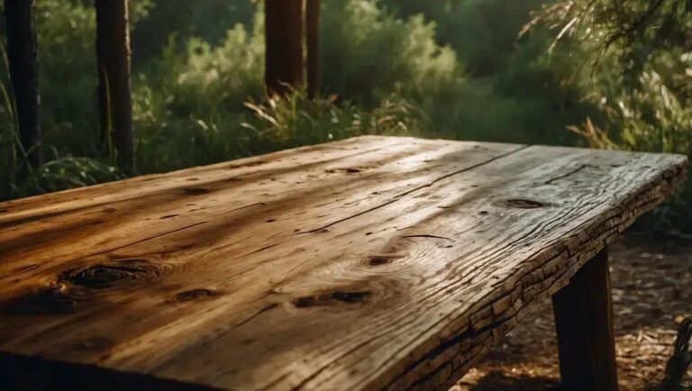 Limpeza profunda em madeira de demolição com vinagre caseiro