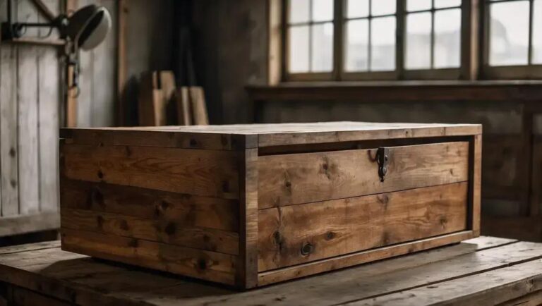 Lixamento manual de móveis antigos com madeira de demolição