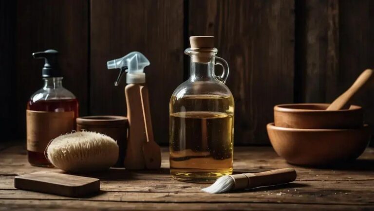 Quarto rústico com cabeceira de madeira de demolição e luminárias pendentes