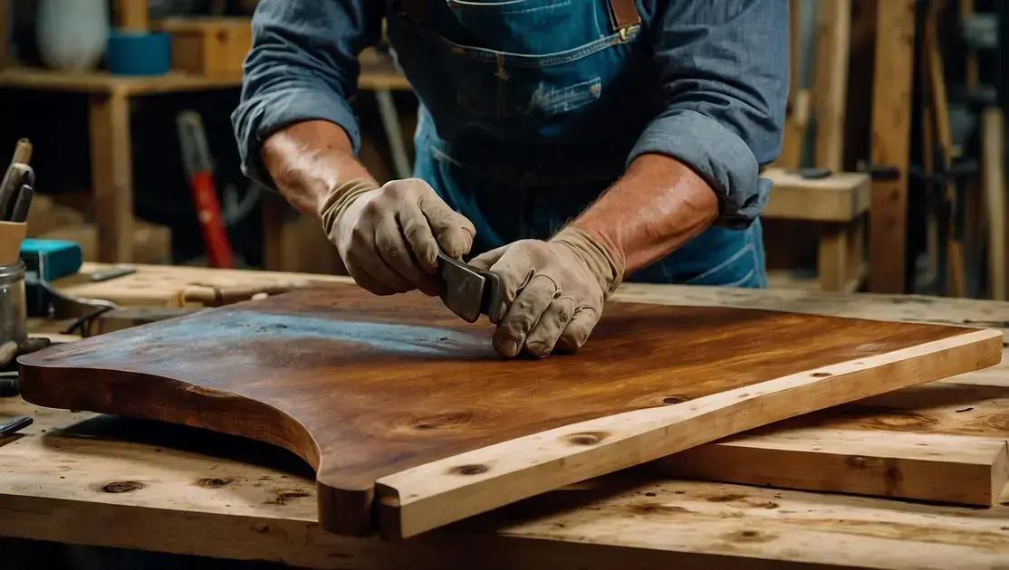 Reaproveitamento de tábuas antigas para painéis de parede decorativa