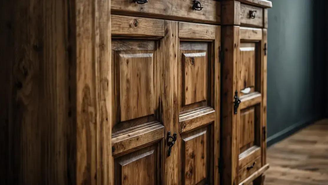 Recuperação de armários rústicos com verniz ecológico à base de água