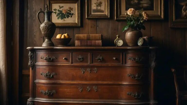 Restauração artesanal de cômodas antigas com puxadores de ferro fundido