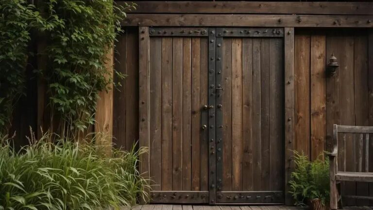 Técnica de envelhecimento natural em portas rústicas de demolição