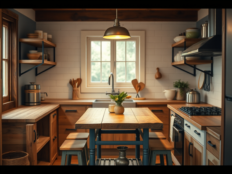 Design de móveis rústicos para espaços gourmet pequenos